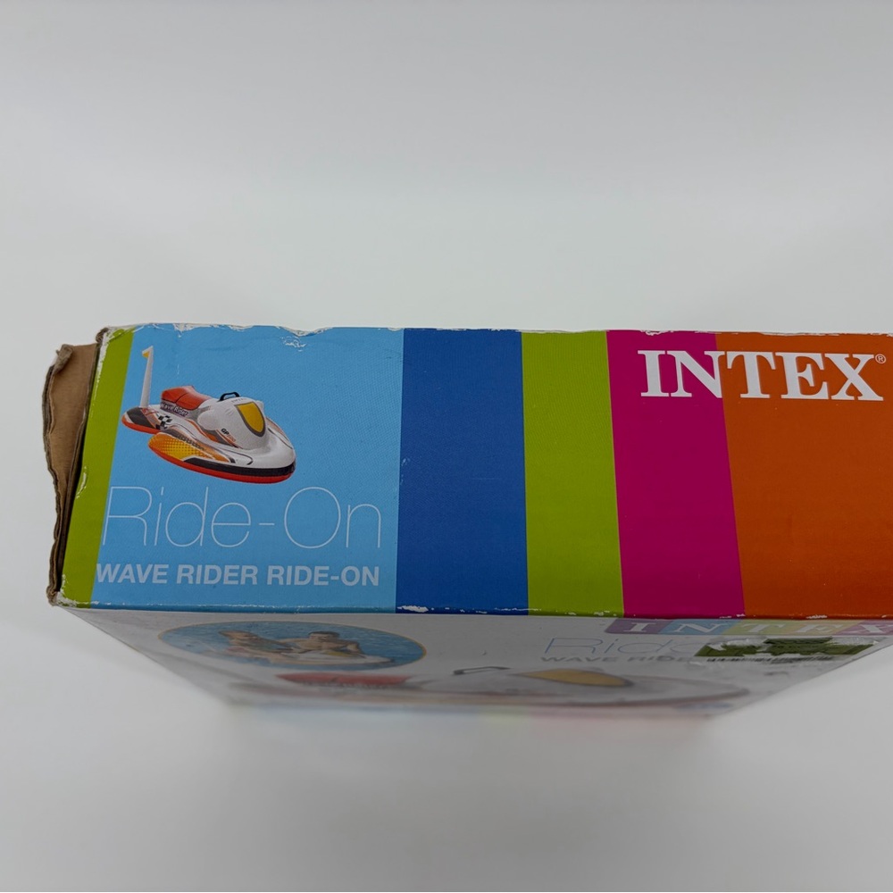 Intex Wave Rider Ride On Kids Swimming Pool Float 57520EP Inflatable 46x30 New - Picture 3 of 4